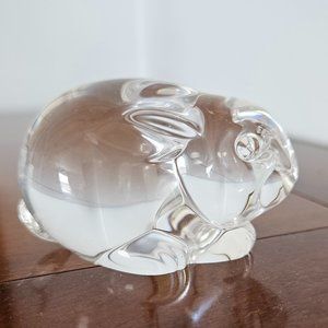 EASTER SALE! Steuben bunny hand cooler